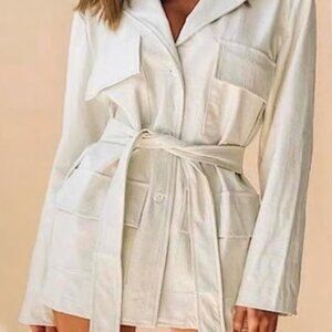 Crocodile Faux Leather Blazer or Blazer Dress SMALL